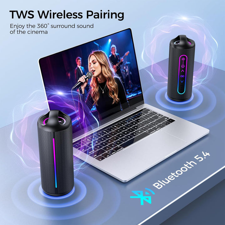 Wilody Altavoz Bluetooth Portátil, Sonido Potente de 20W con Modos...