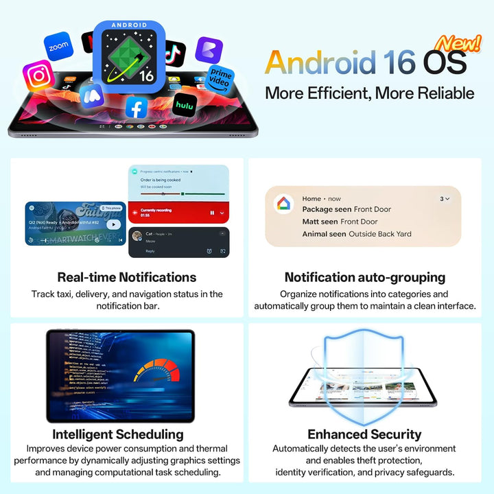 Tablet Android de 12 pulgadas con procesador Octa-Core