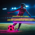 Pelota de fútbol que brilla en la oscuridad | Regalo deportivo para niñas de 6 a 15 años | Pelota LED iluminada con 3 baterías extra y bomba | Baterías preinstaladas | Tamaño 5 | Regalo de diversión