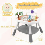 Centro de actividades para bebés 6 en 1, mesa de actividad estacionaria