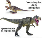 Juego de 6 juguetes de dinosaurios gigantes, juguetes realistas de dinosaurios para niños, juego de dinosaurios grandes para niños y niñas de 3, 4, 5, 6, 7 años, amantes de los dinosaurios de