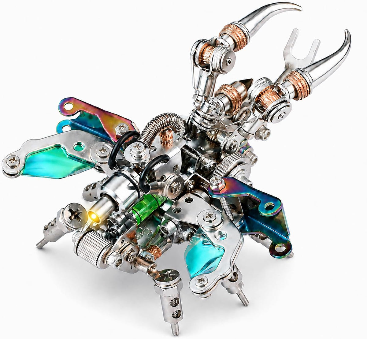 Adult 3D metal Puzzle, Punk Beetle metal Model Set, 3D Puzzle Mechanical Insect Building Blocks, Fun DIY Assembly, high-end Men's Gifts.