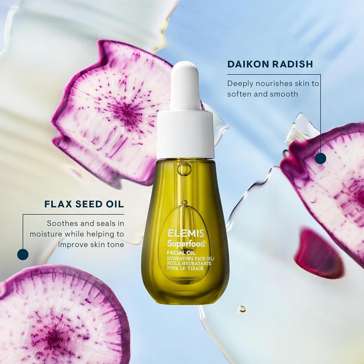 Aceite facial de superalimentos ELEMIS - Suero nutritivo rico en an...