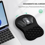 TECKNET Alfombrilla de mouse ergonómica con reposamuñecas, alfombri...
