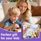 SNEILJOY Kit de pintura por números para niños de 4 a 12 años, juego de 3