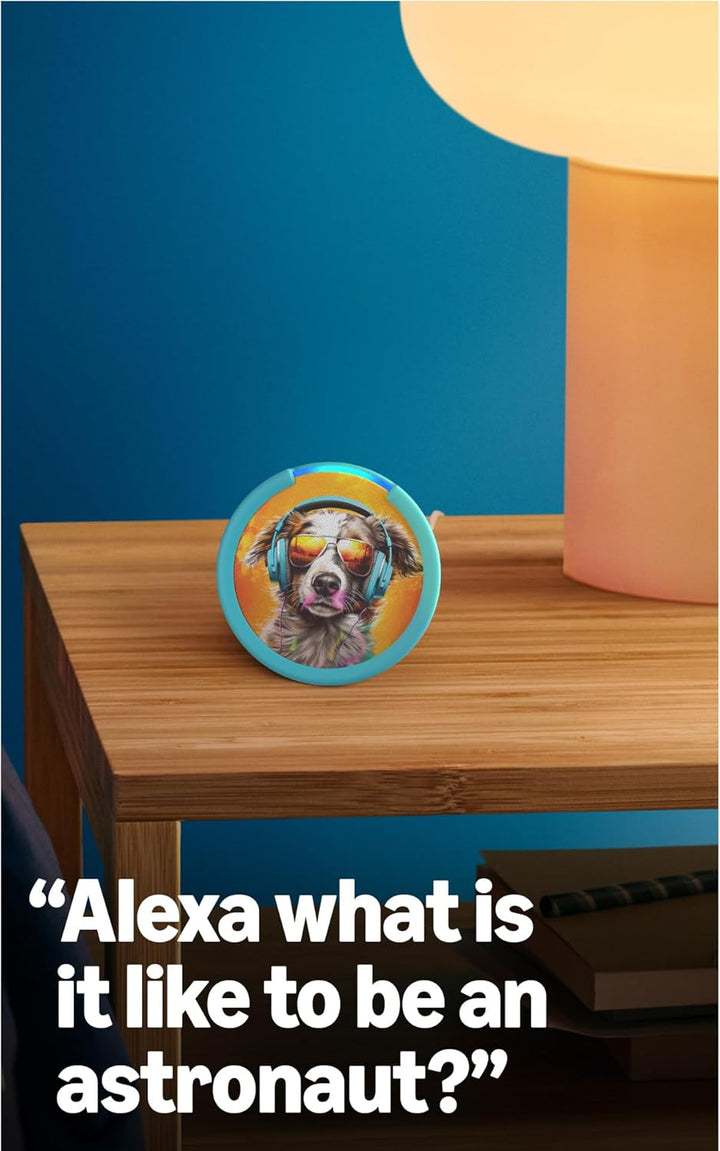 Amazon Echo Pop Kids (último modelo), diseñado para niños, con cont...