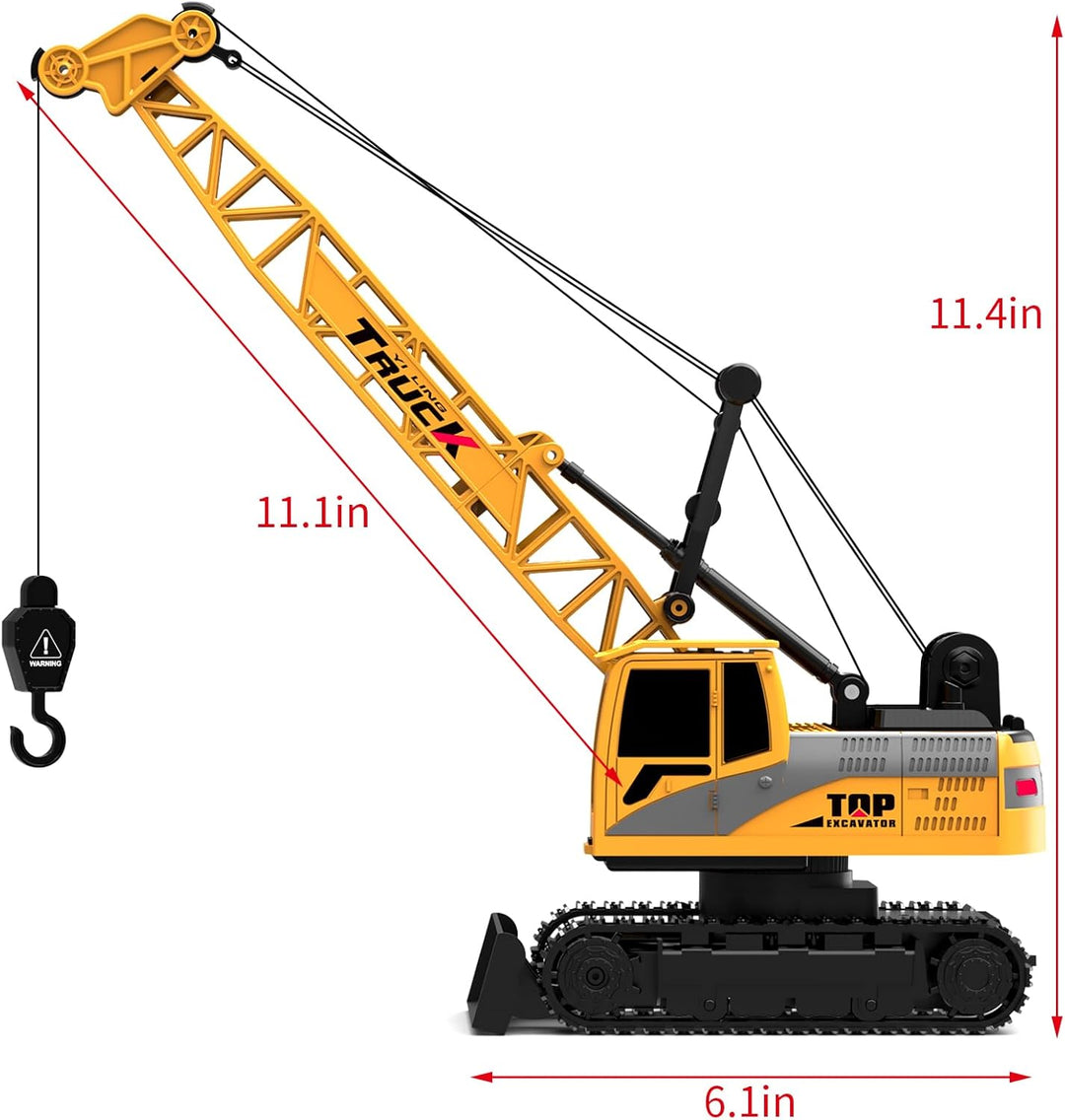 Dwi Dowellin Grúa de Construcción de Control Remoto para Niños, Grú...