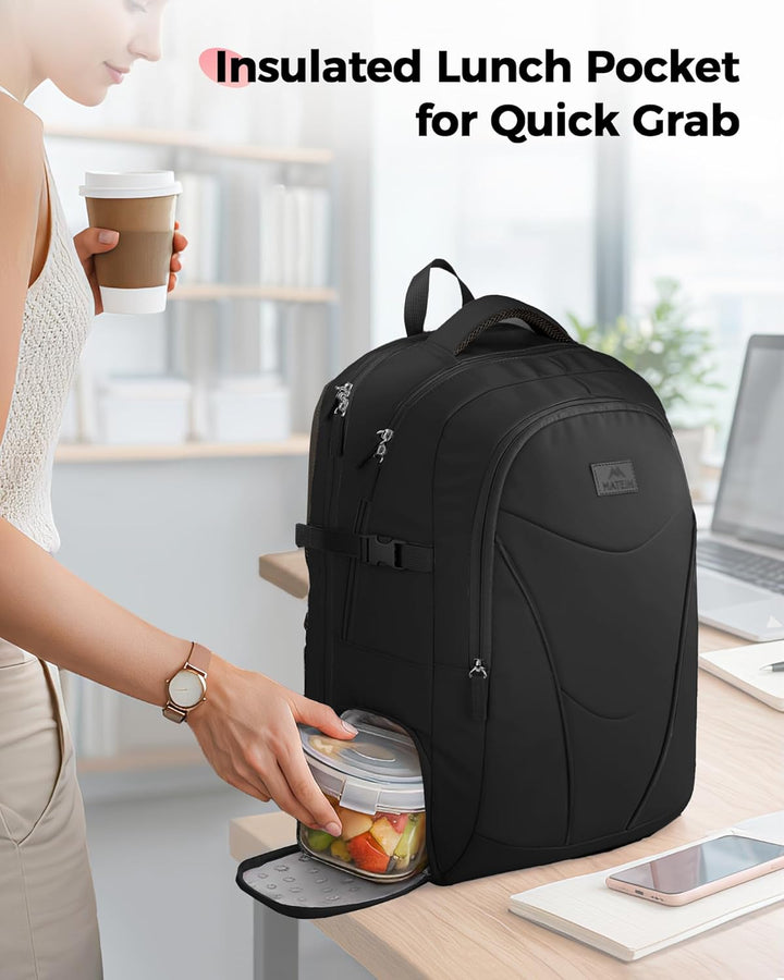 MATEIN HER Mochila de trabajo para laptop con compartimento para al...