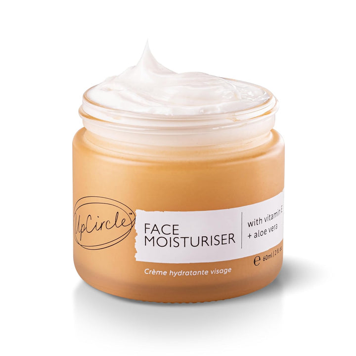 UPCIRCLE Hidratante facial con polvo de argán de 1.7 onzas, crema n...