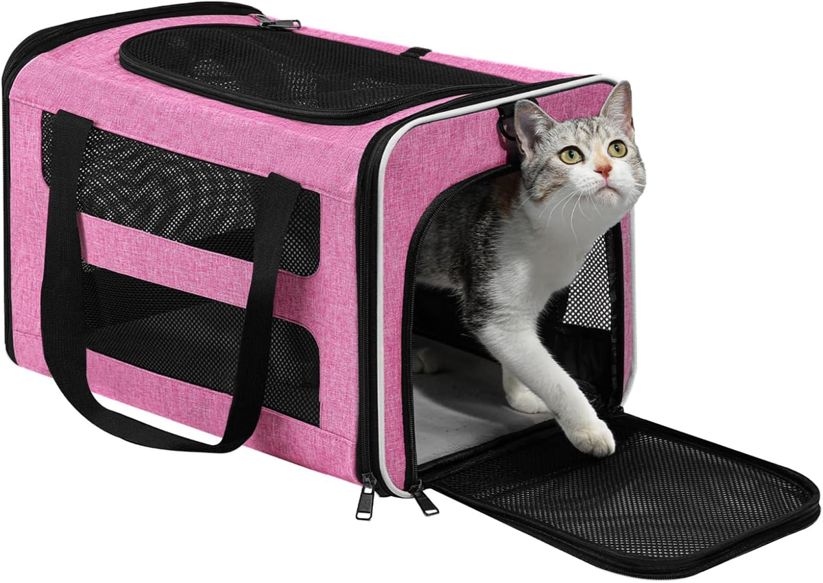 Bolsa de viaje para gatos medianos a grandes de más de 15 libras
