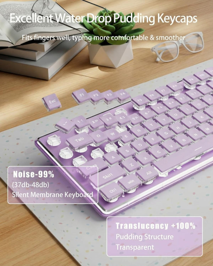 SEUNKWANG EWEADN GX710S Teclados retroiluminados para computadora,...