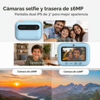 myFirst Cámara de impresión instantánea para niños, 16MP con 9 rollos de
