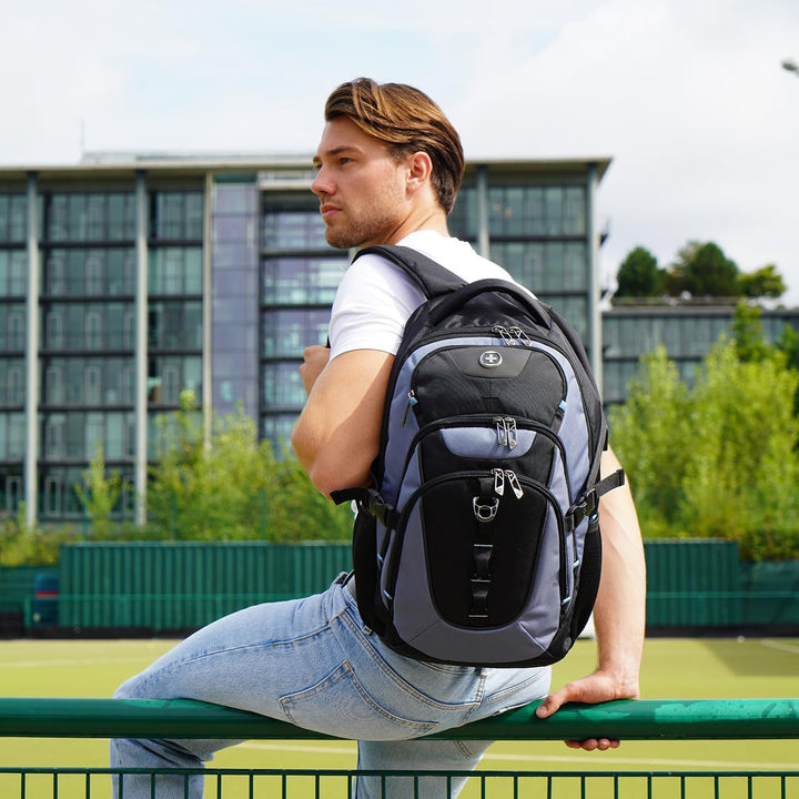 swissdigital Mochila para portátil de viaje de negocios, para hombr...