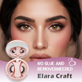 Elara Craft Pestañas magnéticas con aplicador, no necesita pegament...
