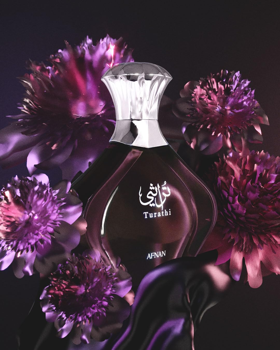 Afnan Turathi Purple Eau de Parfum para Mujeres, 3.0 Fl. Oz