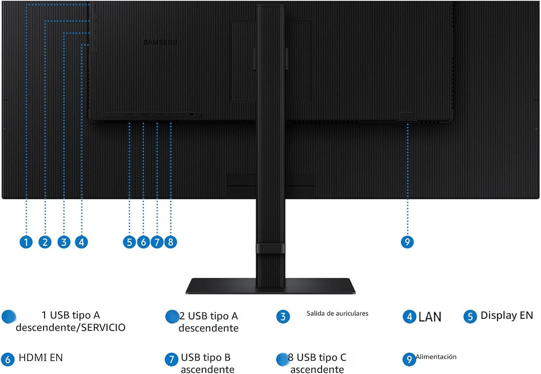 Samsung ViewFinity S8 (S80UD) Series 4K UHD Monitor de alta resoluc...