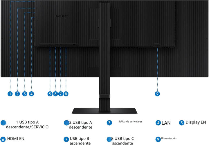 Samsung ViewFinity S8 (S80UD) Series 4K UHD Monitor de alta resoluc...