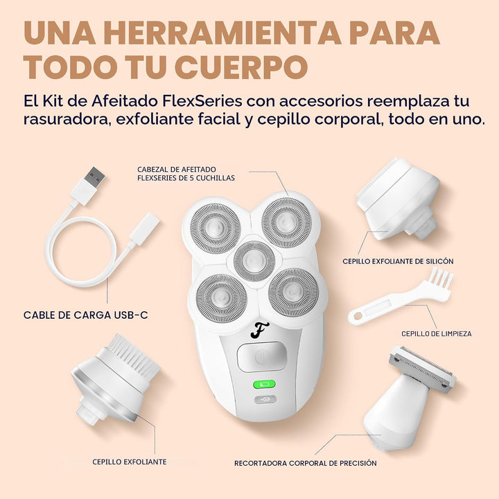 Freebird FlexSeries - Maquinilla de afeitar eléctrica para mujer, p...