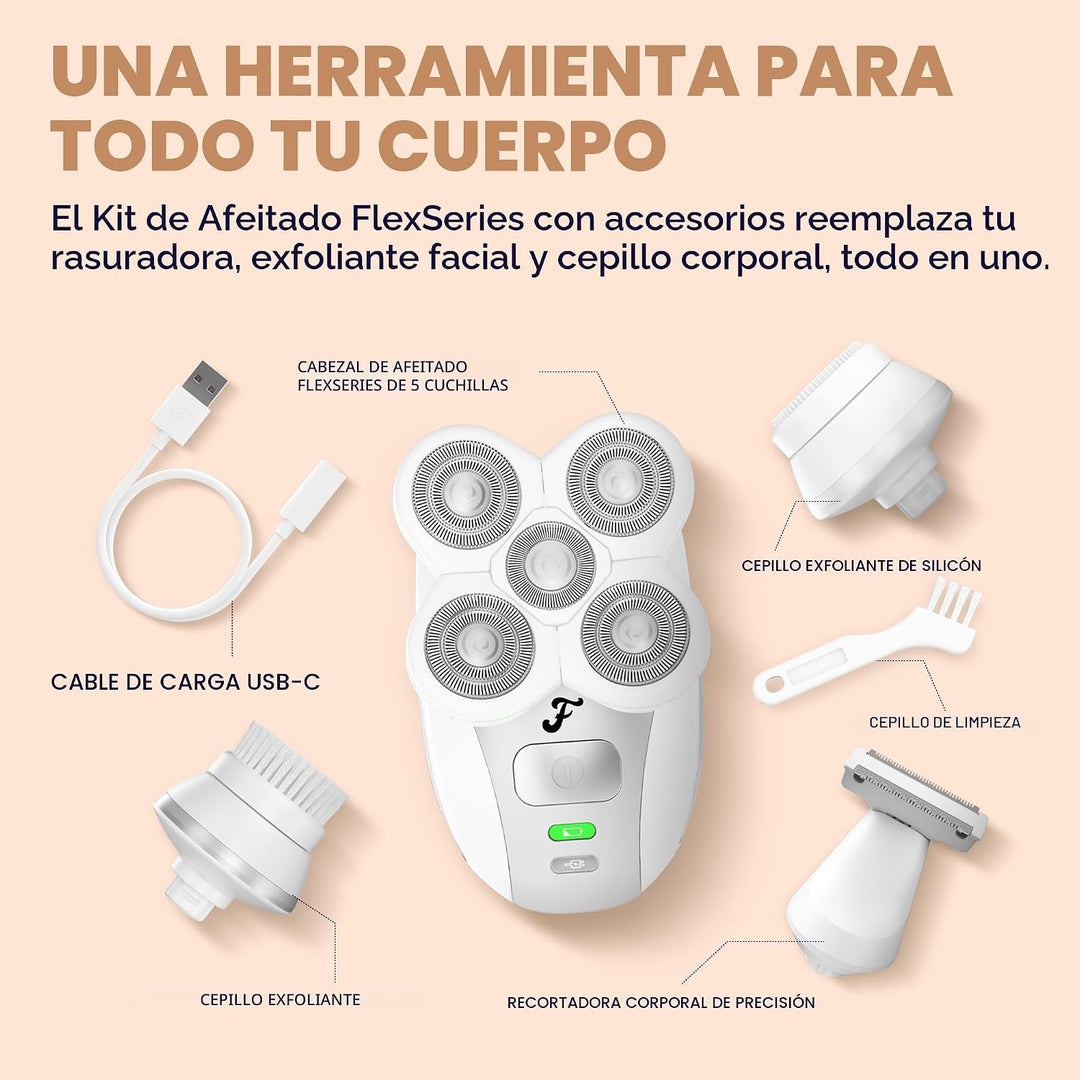 Freebird FlexSeries Maquinilla de Afeitar Eléctrica para Mujeres -...