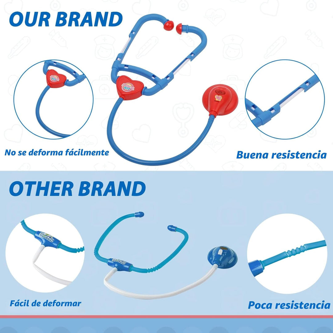 Liberry Kit de médico para niños pequeños de 2, 3, 4, 5 años
