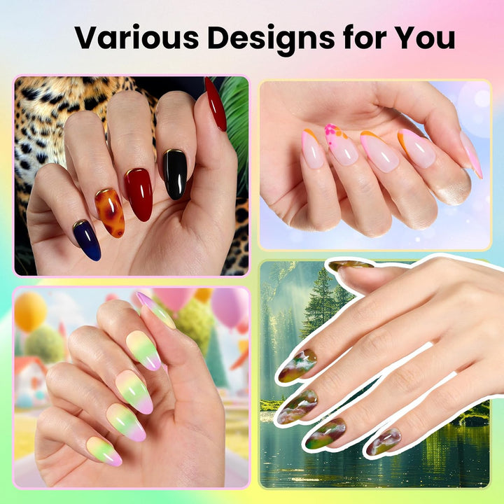 Beetles - Kit de esmalte de uñas de gel con luz UV, 80 unidades, 55...