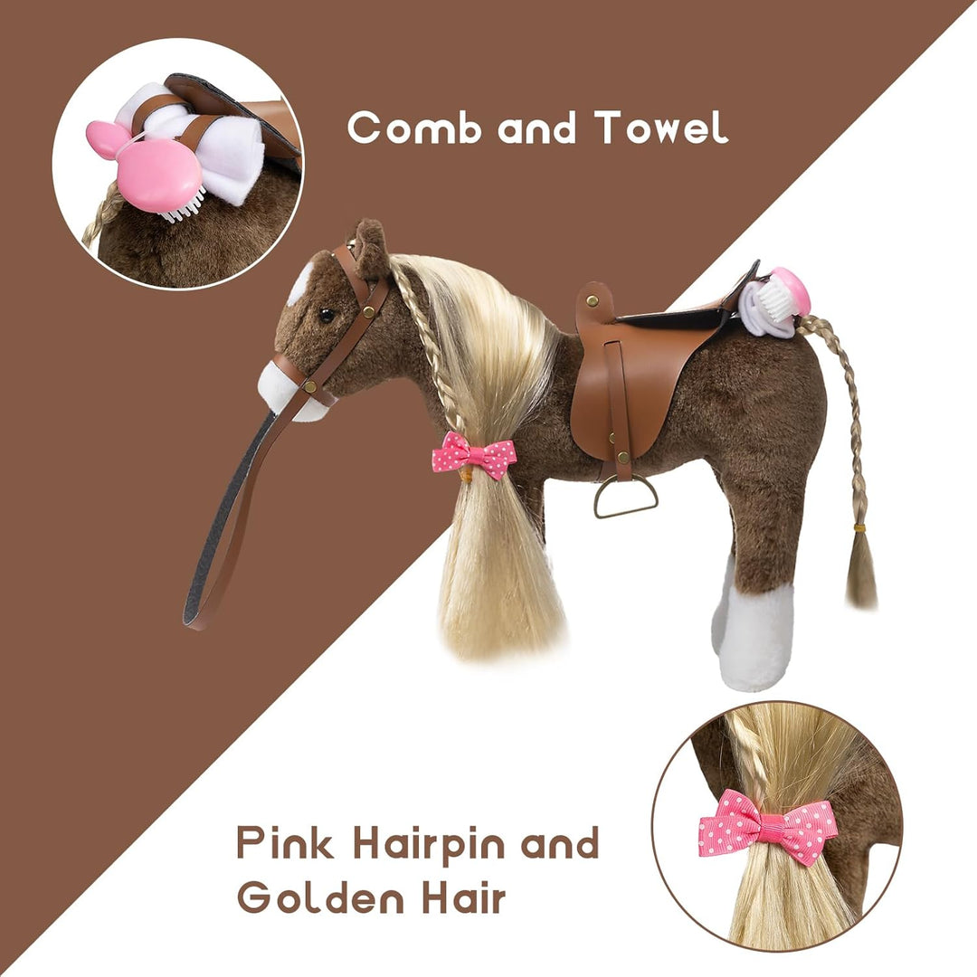 HollyHOME Animal de Peluche Caballo Lindo Poni de Peluche Juguetes...