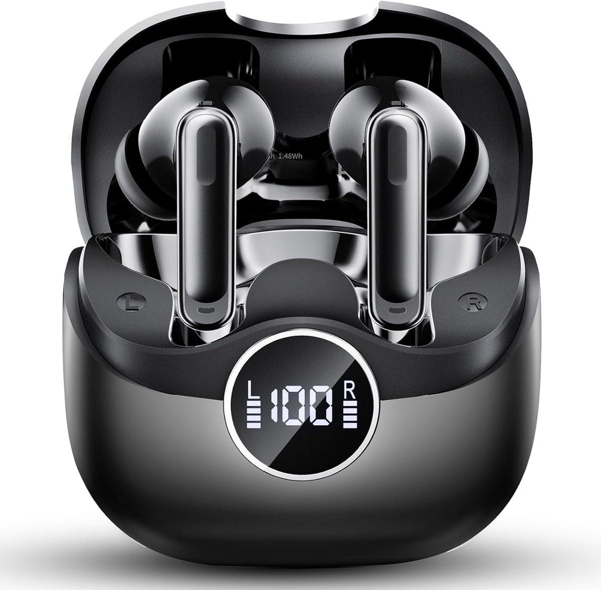Auriculares inalámbricos híbridos adaptativos con cancelación activa de ruido 2026, Negro