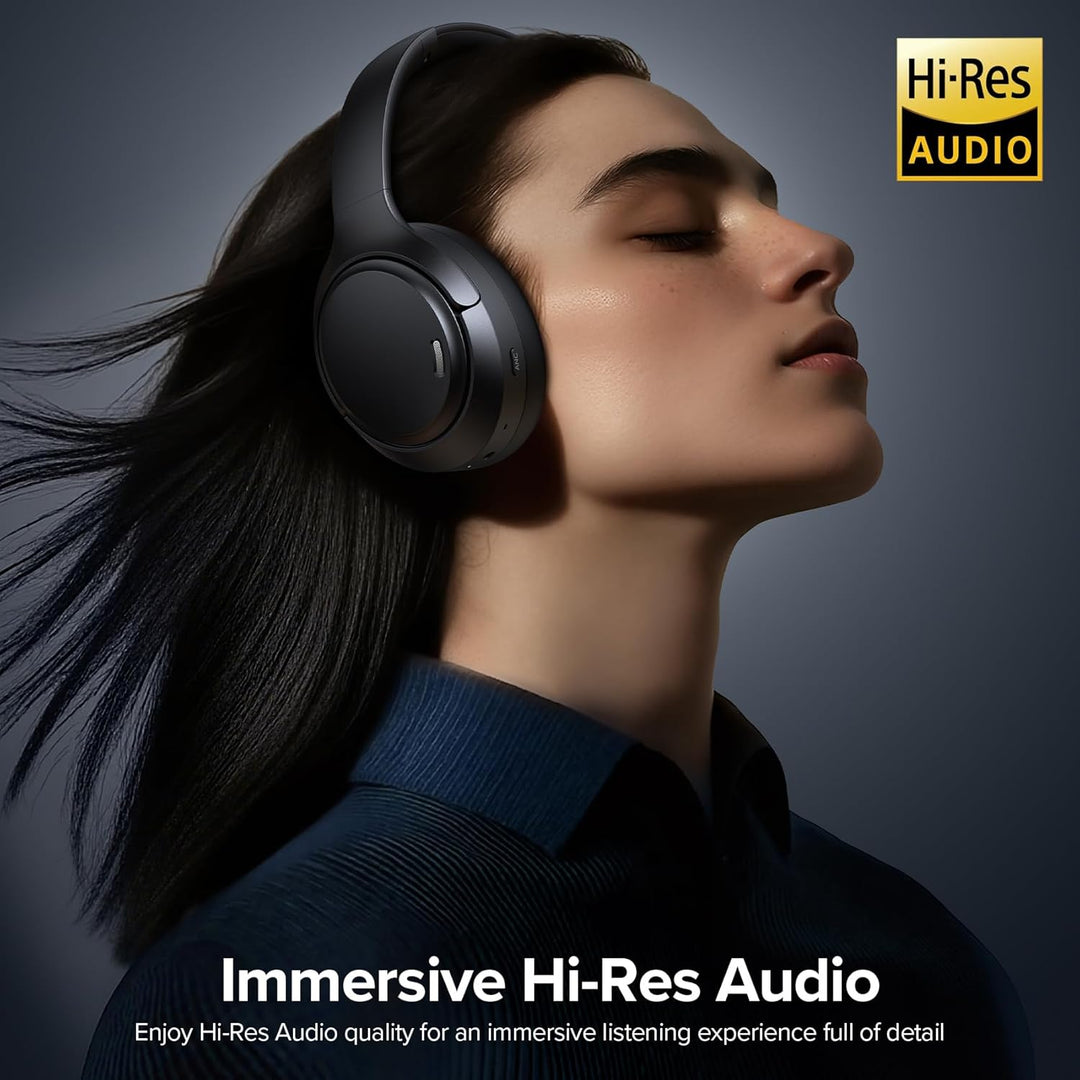 Auriculares híbridos con cancelación activa de ruido de 120 horas d...