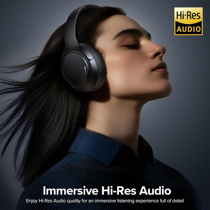 Auriculares híbridos con cancelación activa de ruido de 120 horas d...