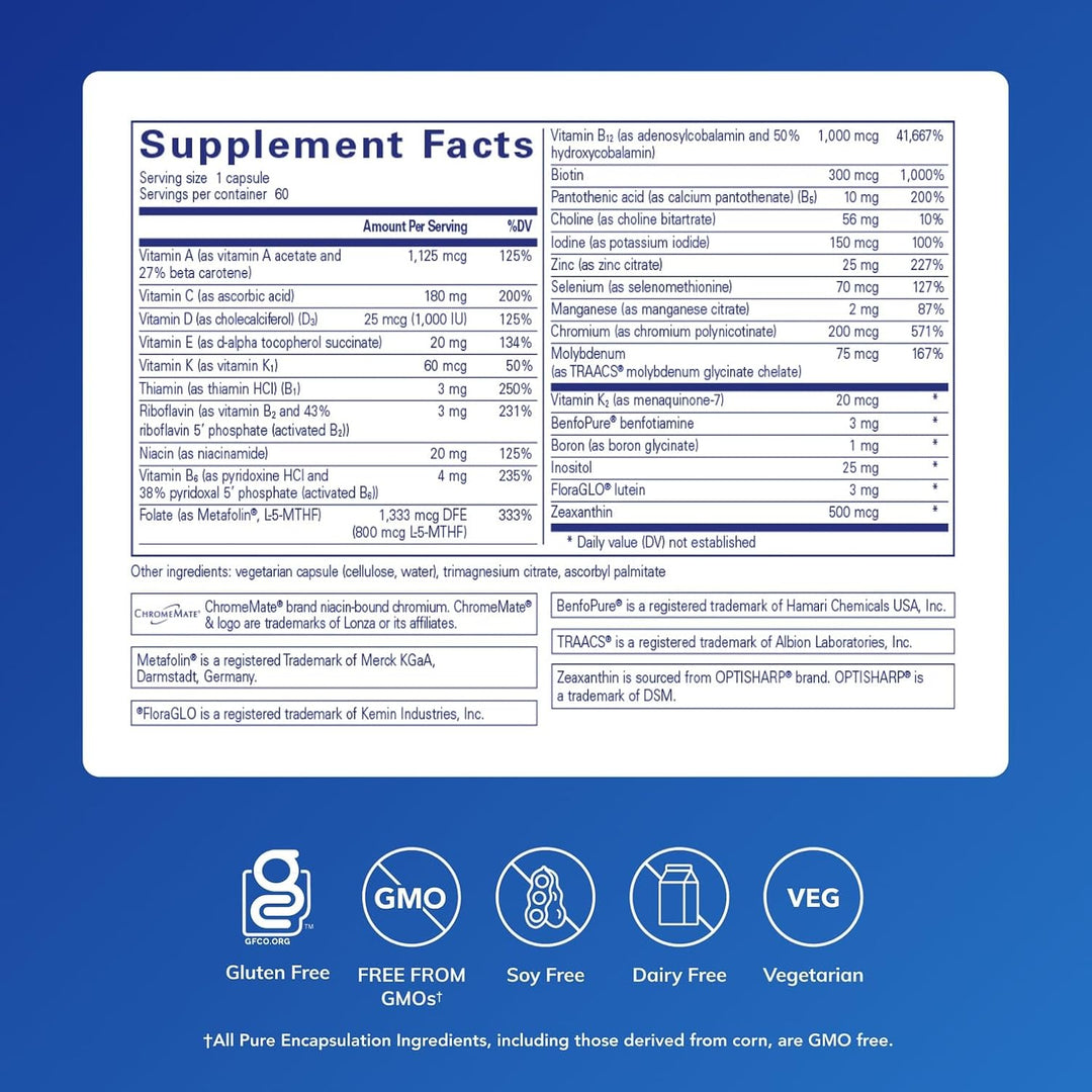 Pure Encapsulations PureGenomics Multivitamínico - Suplemento para...