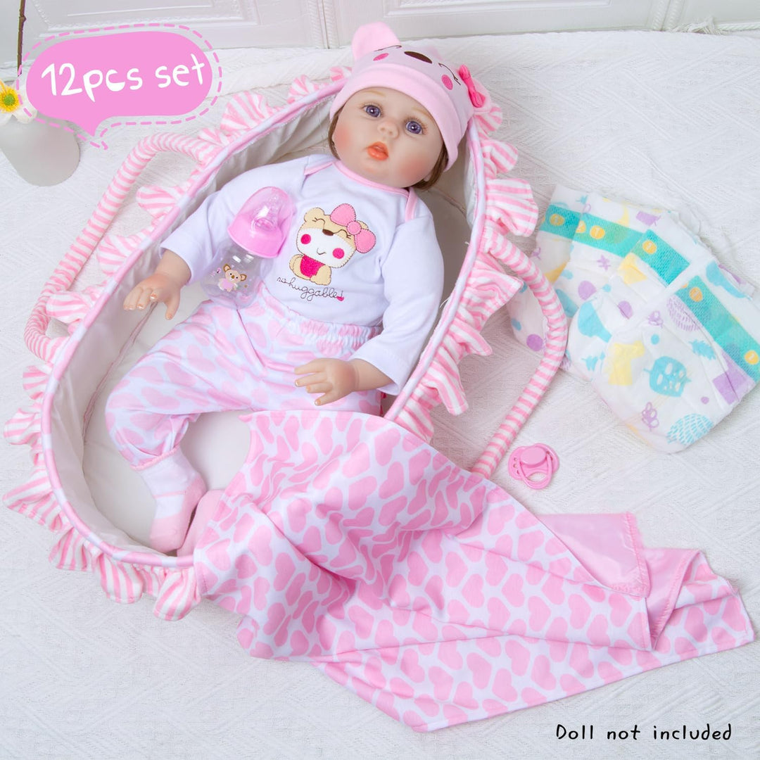 PEDOLLTREE Reborn - Ropa para muñecas bebé, conjunto de accesorios...