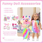 K.T. Fancy 23 piezas de ropa y accesorios para muñecas americanas
