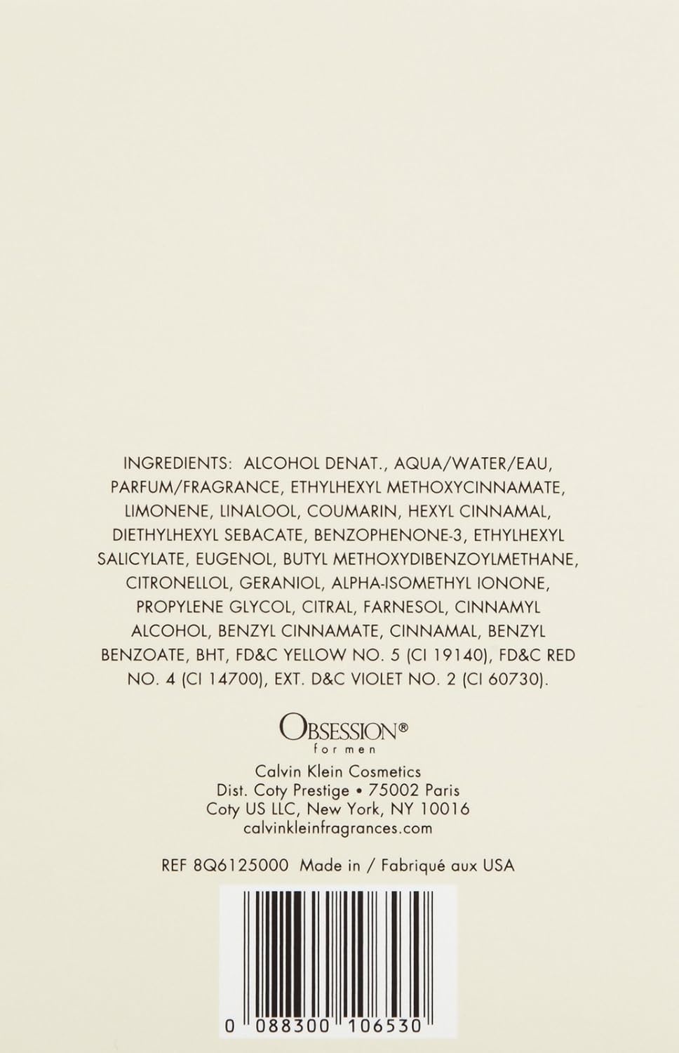 Calvin Klein Obsession After Shave para hombres \u2013 con notas de...