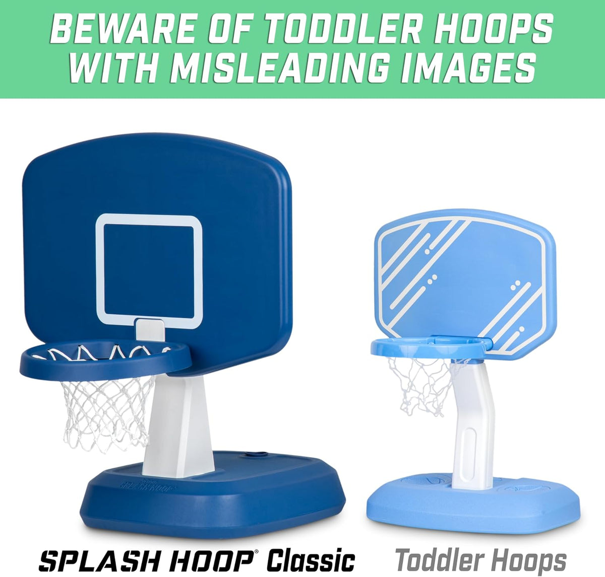 GoSports Splash Hoop Classic Juego de Baloncesto para Piscina - Azul