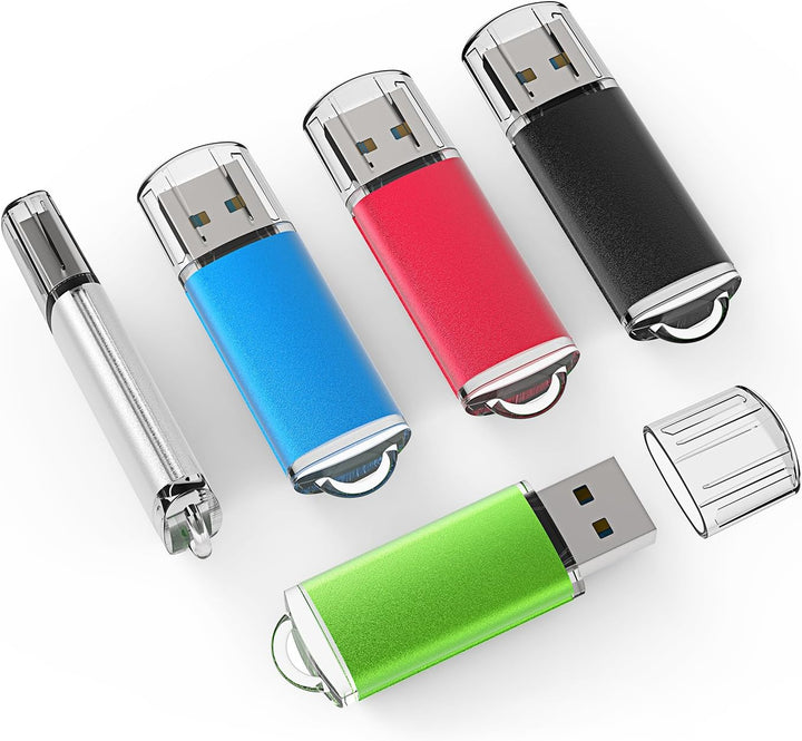 TOPESEL Paquete de 5 Memorias USB 2.0 Flash Drive de 32GB Memory St...
