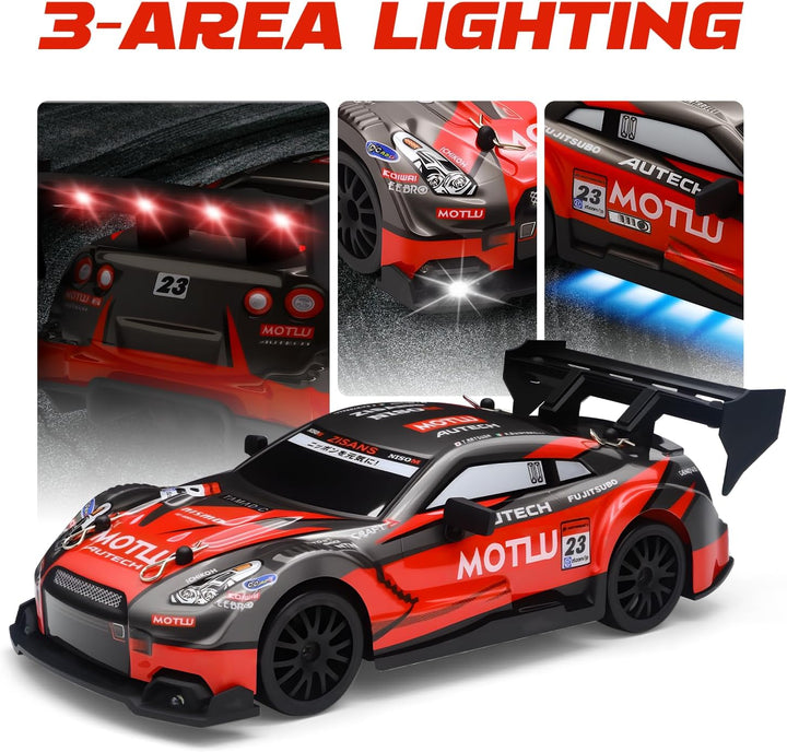 Coche de deriva a control remoto a escala 1:24 para niños, 2.4 GHz,...
