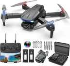 Dron con cámara 1080P para niños, adultos y principiantes, mini dron plegable, cuadricóptero RC con 2 baterías, despegue y aterrizaje con una tecla, giro de 360°, control de gestos, regalo de juguete