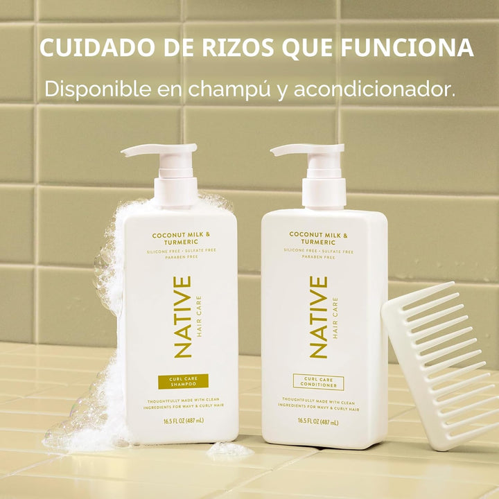 Native El champú y acondicionador de coco y cúrcuma contiene ingred...