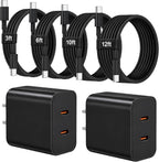 Cargador tipo C súper rápido para Samsung, cargador USB C de doble puerto
