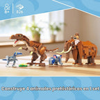 Wise Block - Juego de construcción 2 en 1 T-Rex y elefante para niños, 826