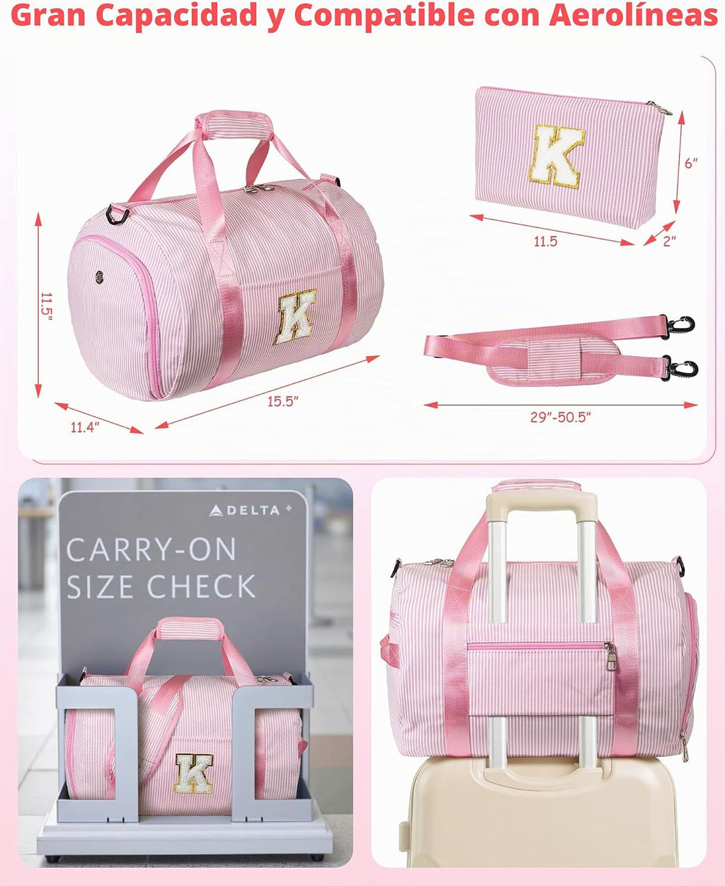 Regalos para niñas de 5 6 7 8 9 10 años de edad, bolsa de viaje para bailar