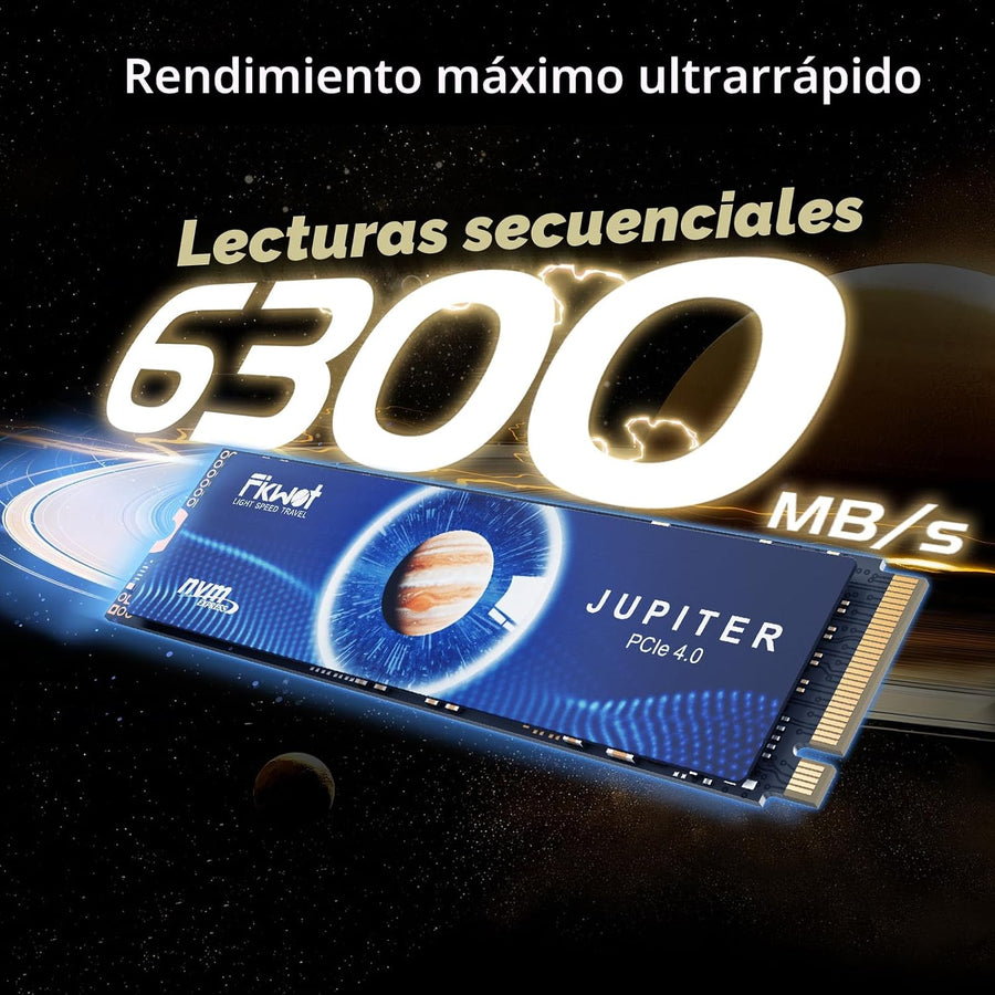 Fikwot FX991 M.2 SSD 500GB NVMe SSD M2 2280 PCIe Gen 4x4, lee hasta...