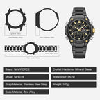 NAVIFORCE Relojes digitales multifunción, reloj analógico impermeable 3ATM para hombres, reloj de pulsera de lujo luminoso, regalo