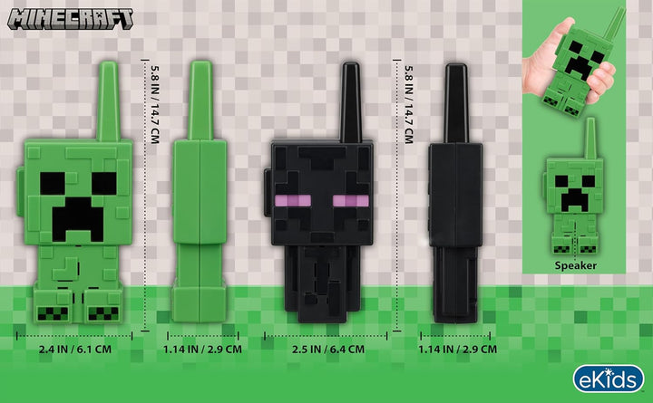 eKids Walkie Talkies de Minecraft para niños juguetes para