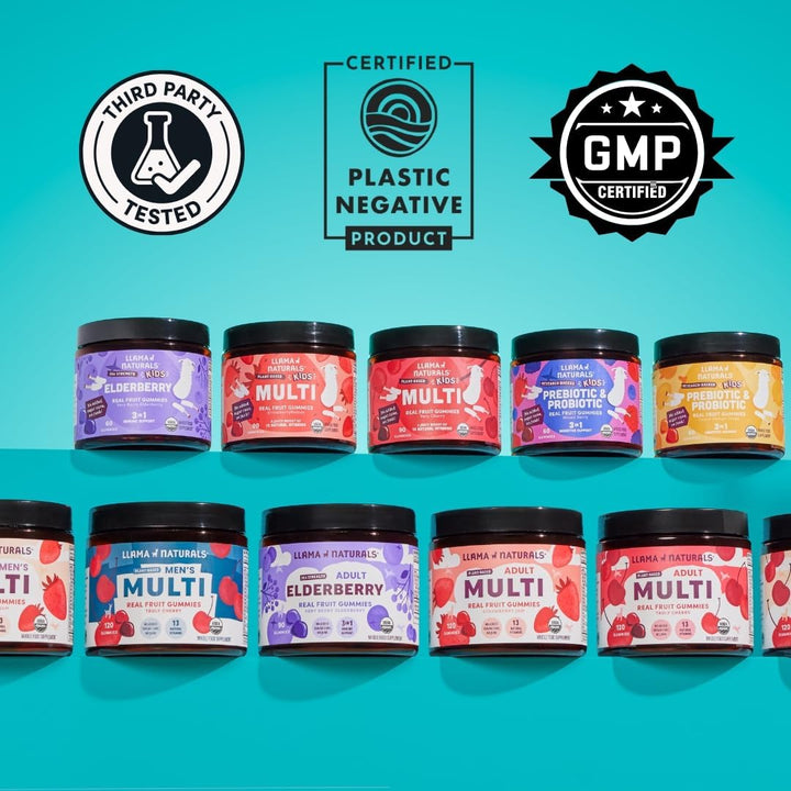 Llama Naturals Multivitamin para Mujeres y Hombres, Gomitas Veganas...
