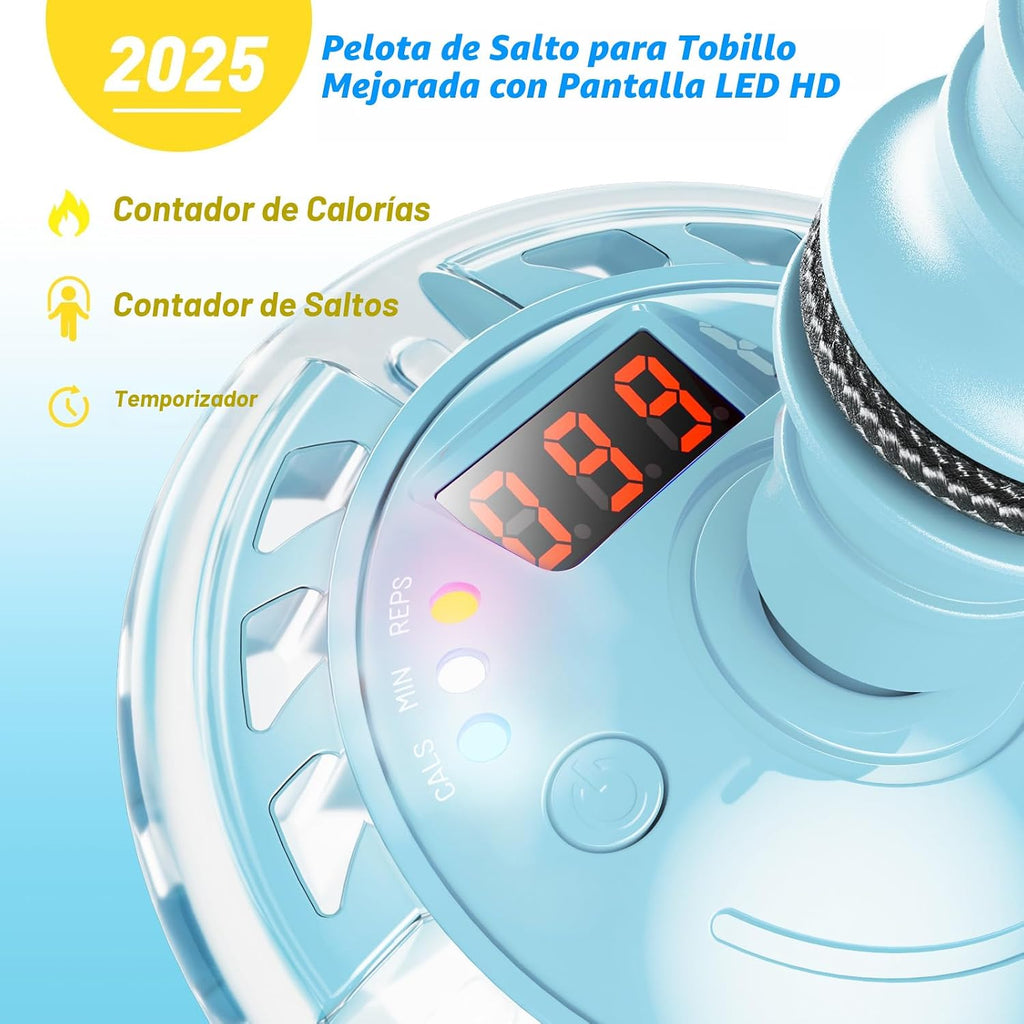 Flooyes Skip Ball para Niños, Juguete de Saltar con Tobillo y Contador, Temporizador