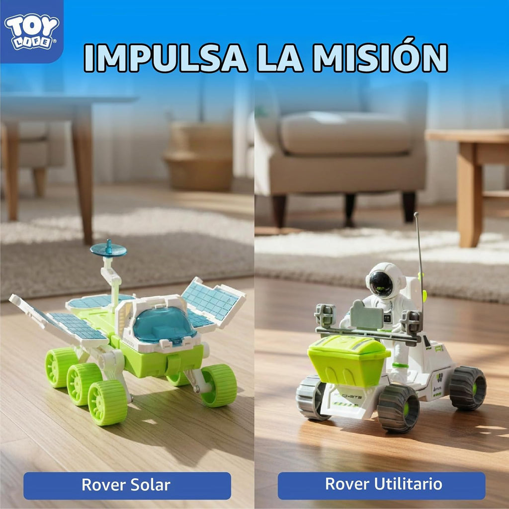 TOY Life Juguete espacial lunar para niños de 3 a 5 años, juguete de cohete con juguetes de astronauta, juego de cohetes de aventura espacial, juguetes de nave espacial para niños, juguetes de cohetes