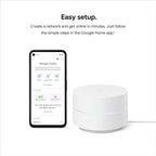 Google Wifi AC1200 - Sistema WiFi de malla - Enrutador Wifi - Cobertura de 1500 pies cuadrados - 1 paquete
