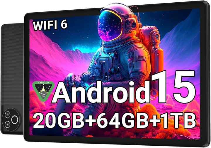 Tablet Android 15 de 10 pulgadas, 20 GB de RAM 64 GB ROM 1 TB expan...