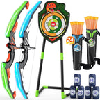 Bow y Arrow para Kids, LED Light Up Archery Set, Indoor Outdoor Sport Gifts para Boys Girls Ages 4-12